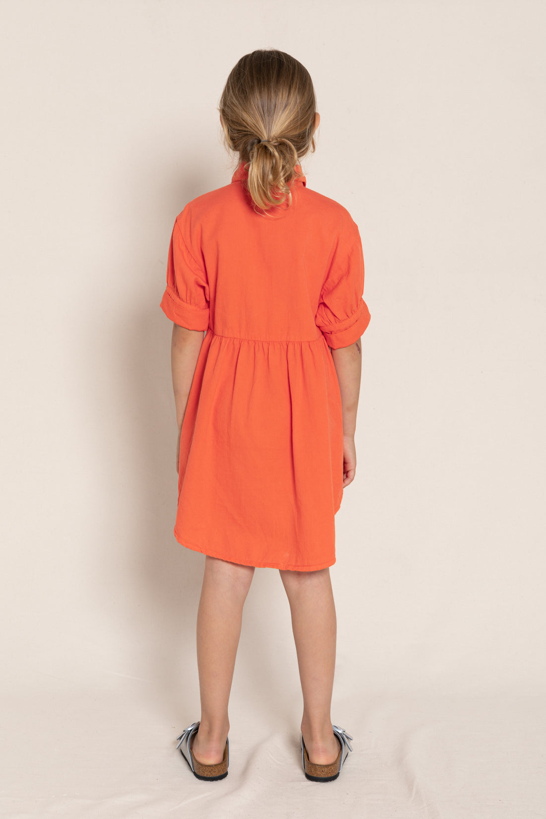 Finger in the Nose Sonya Pop Orange Shirt Dress