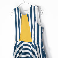 Motoreta Blue/White Stripes Vega Dress