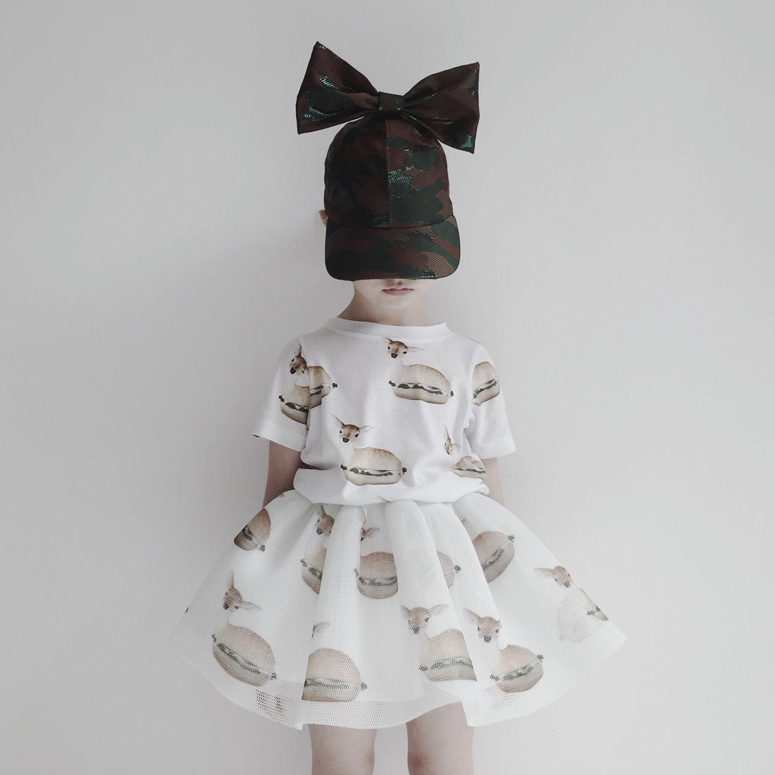 Caroline Bosmans Light Bambi Burger Mesh Skirt