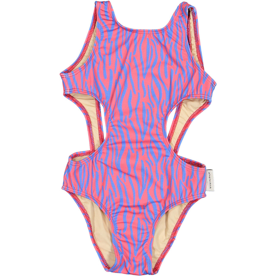 Piupiuchick Pink Animal Print Trikini