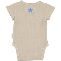 Piupiuchick Light Brown Texured Jersey Bodysuit