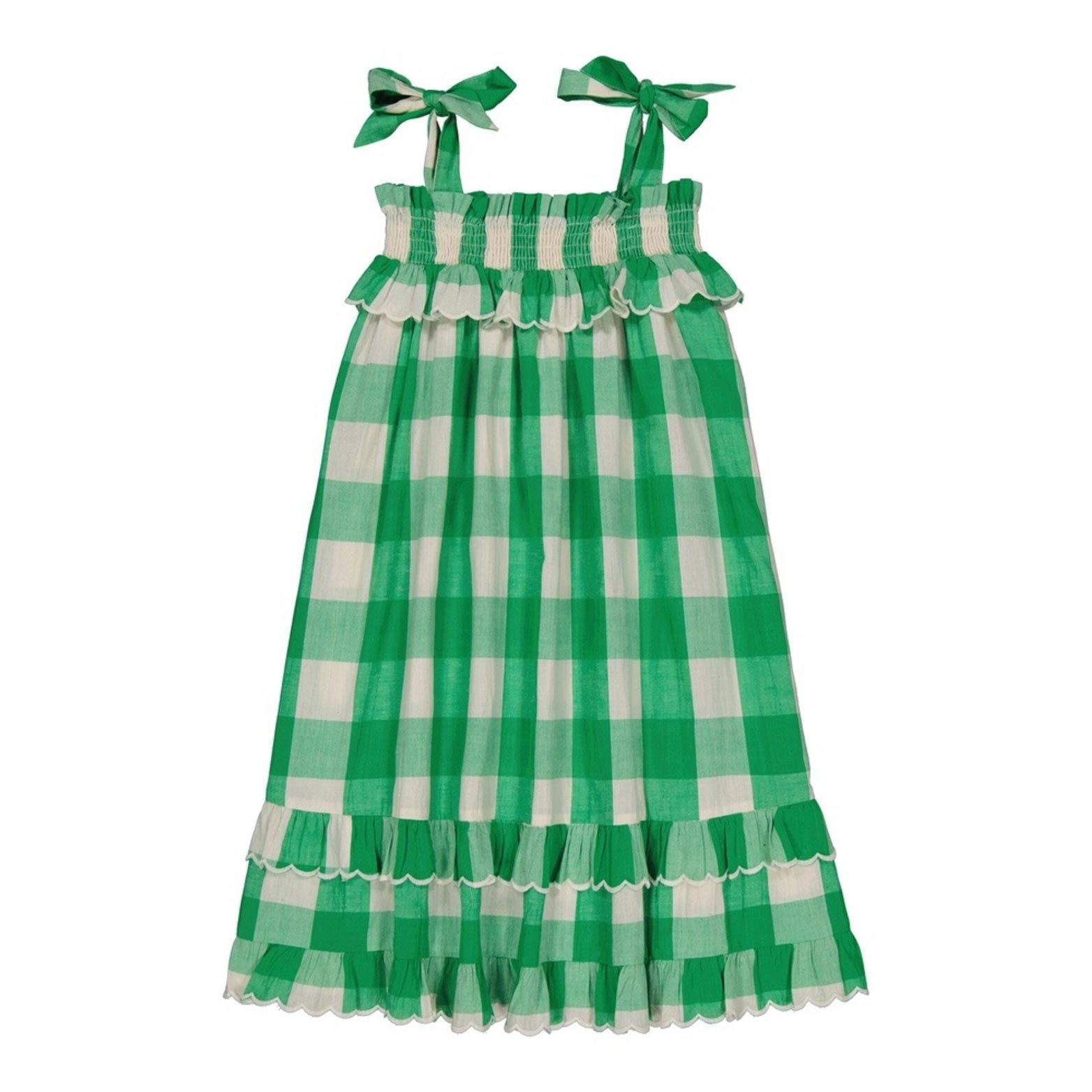 Hello Simone Green Check Nina dress – Ladida