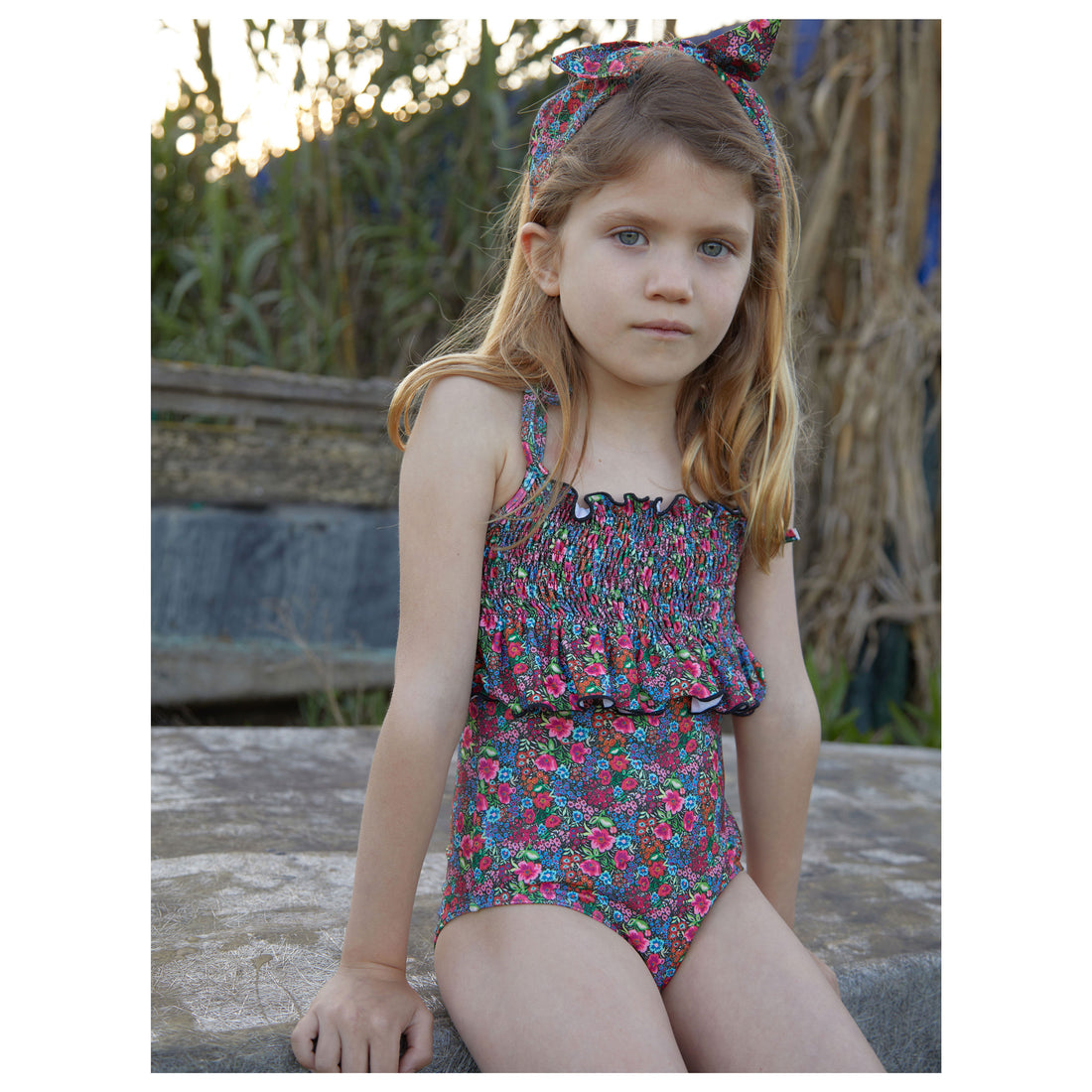 Suncracy Zante Smocked Swimsuit