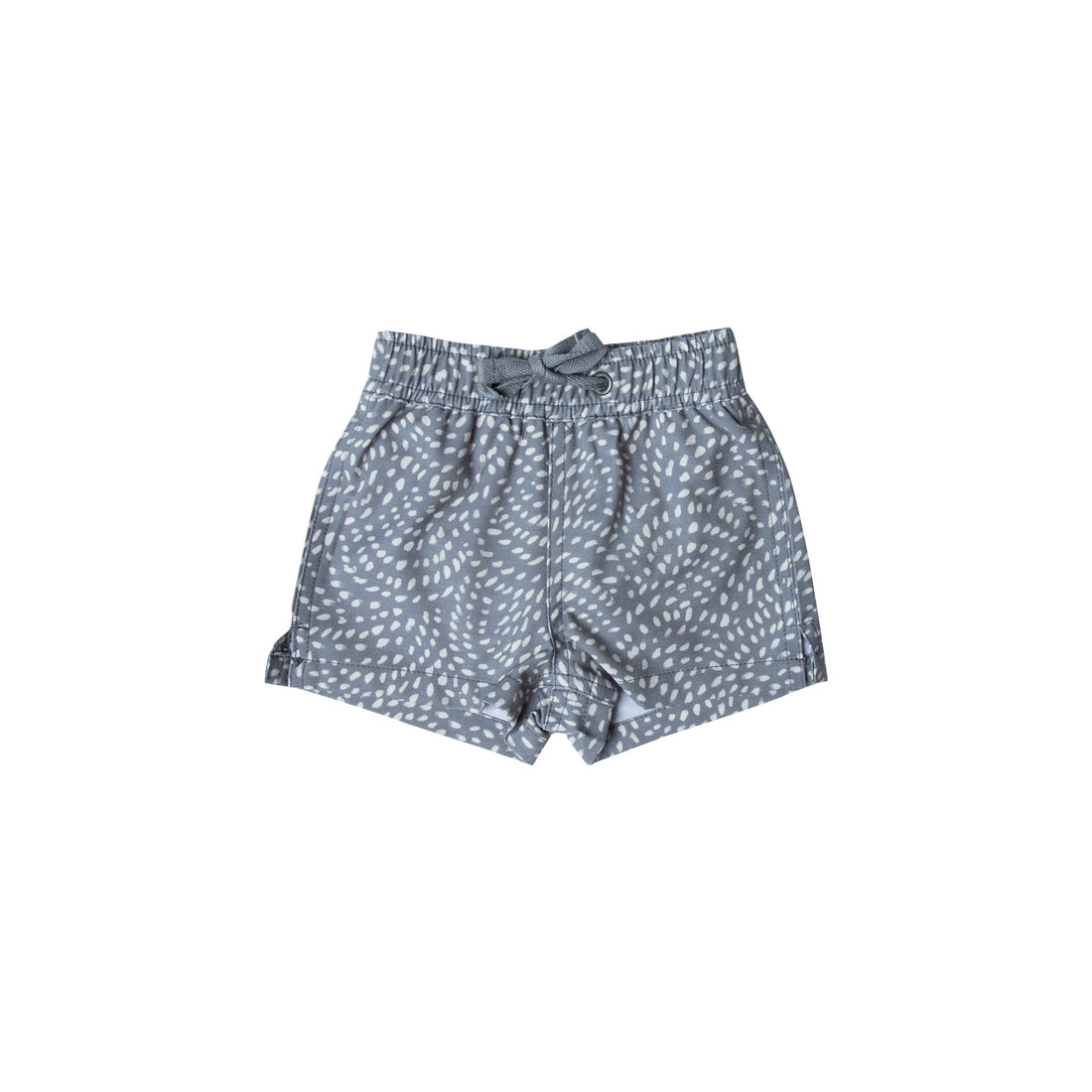 Rylee and Cru Stormy Blue Dash Waves Swimshorts