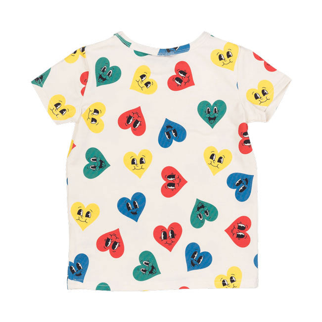 Rock Your Baby Blue Happy Hearts T-Shirt