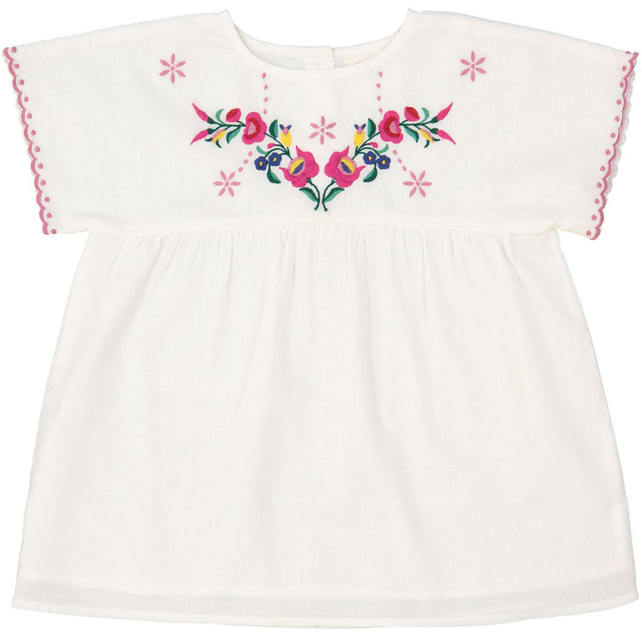 Louis Louise Cream Embroidered Relisse Blouse