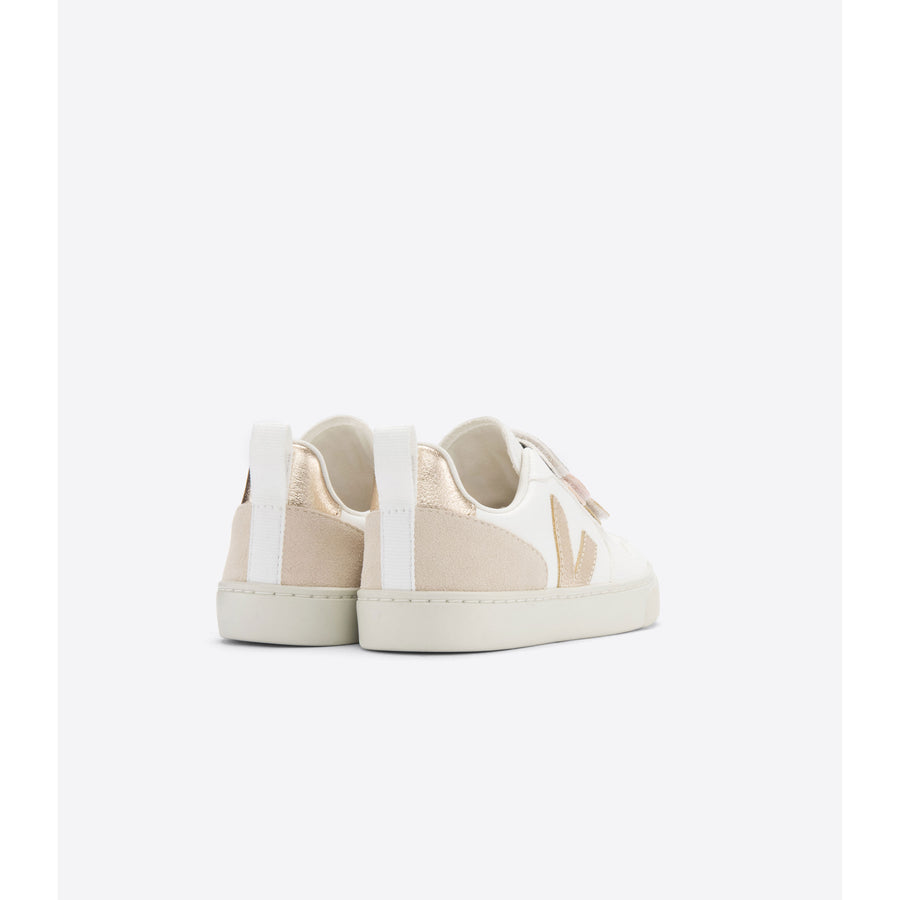 Veja Multico Extra White Shiny Small V10 Velcro Sneakers