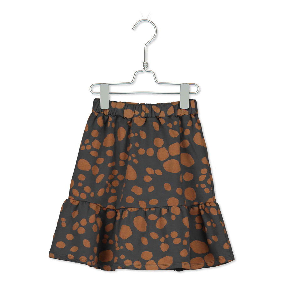 LotieKids Vintage Black Animal Print Skirt