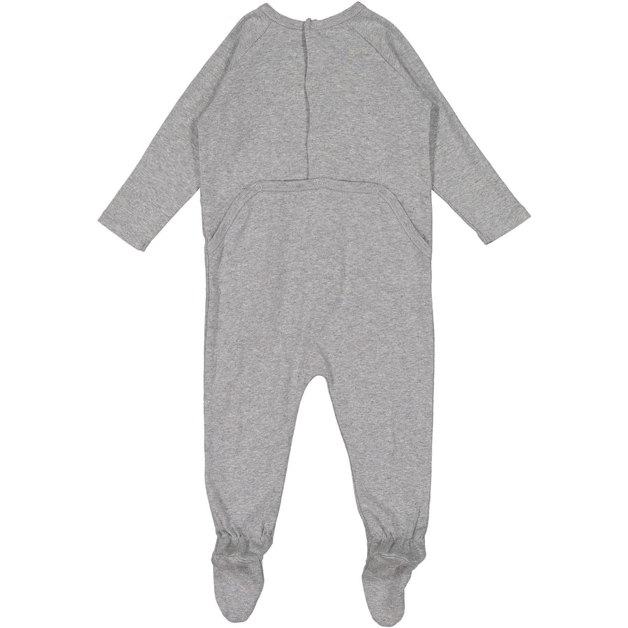 Bonpoint Rompers and Bodysuits Bonpoint Grey Cat Stretchie