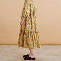 by Timo dresses by Timo Yellow Poppy Cotton Jacquard Shirt Dress