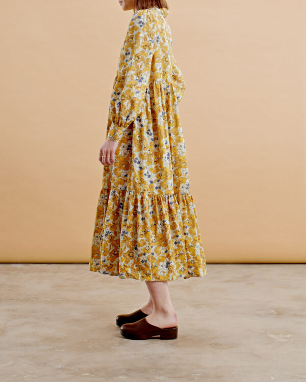 by Timo dresses by Timo Yellow Poppy Cotton Jacquard Shirt Dress