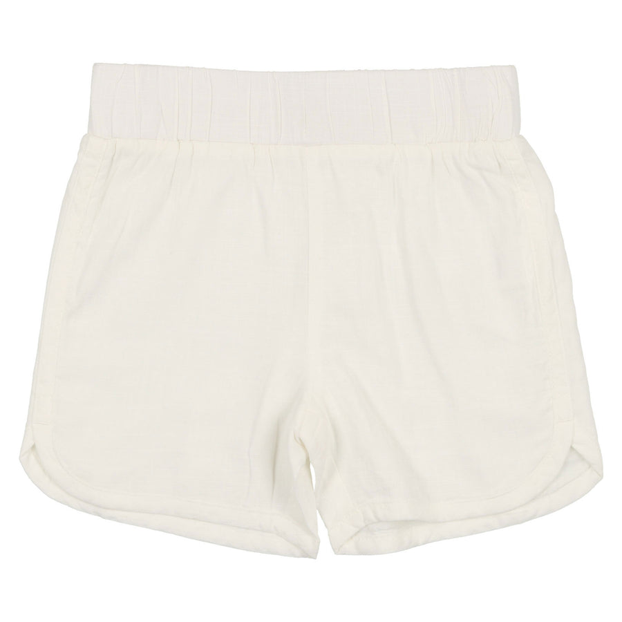 Coco Blanc Pure White Linen Shorts