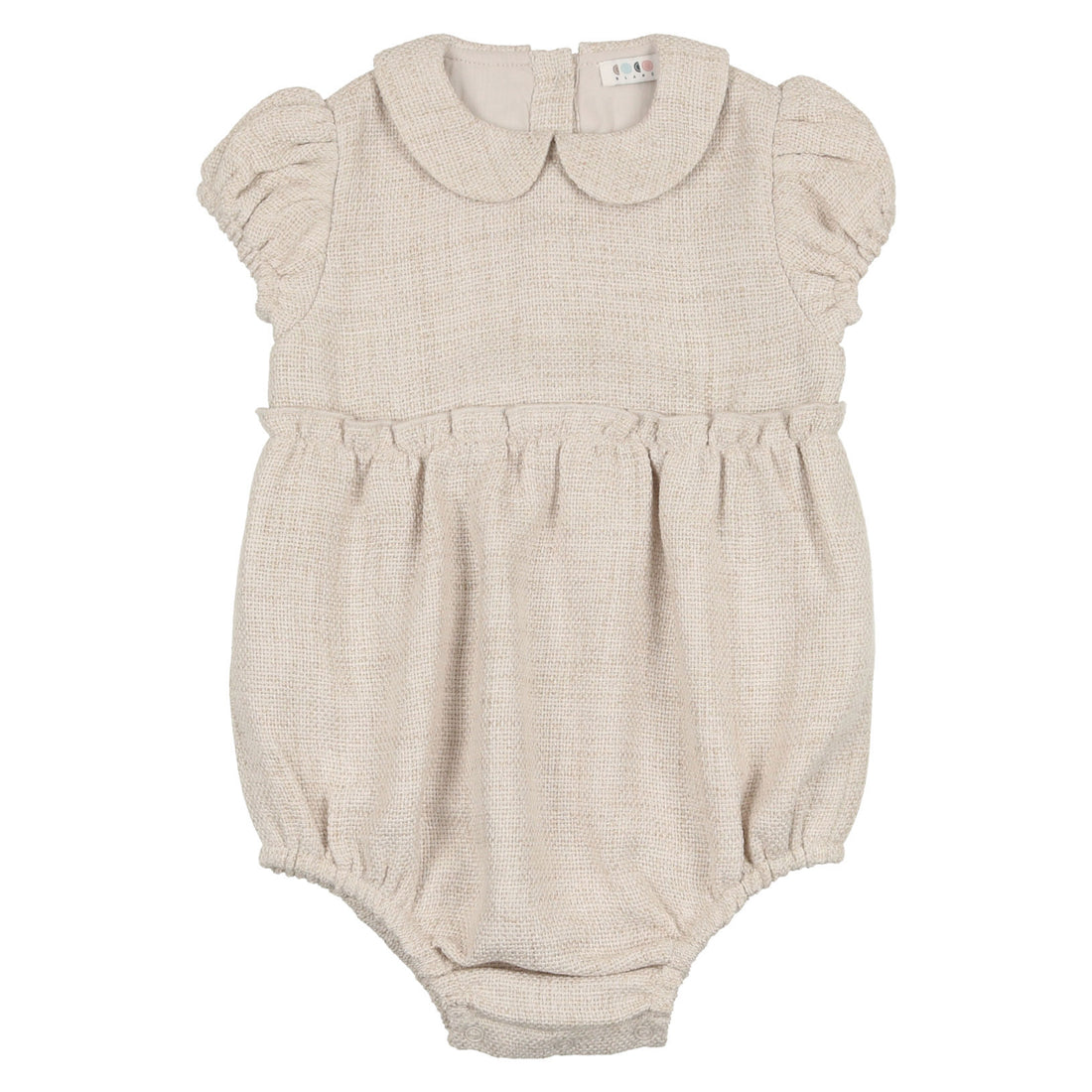 Coco Blanc Oatmeal Woven Romper