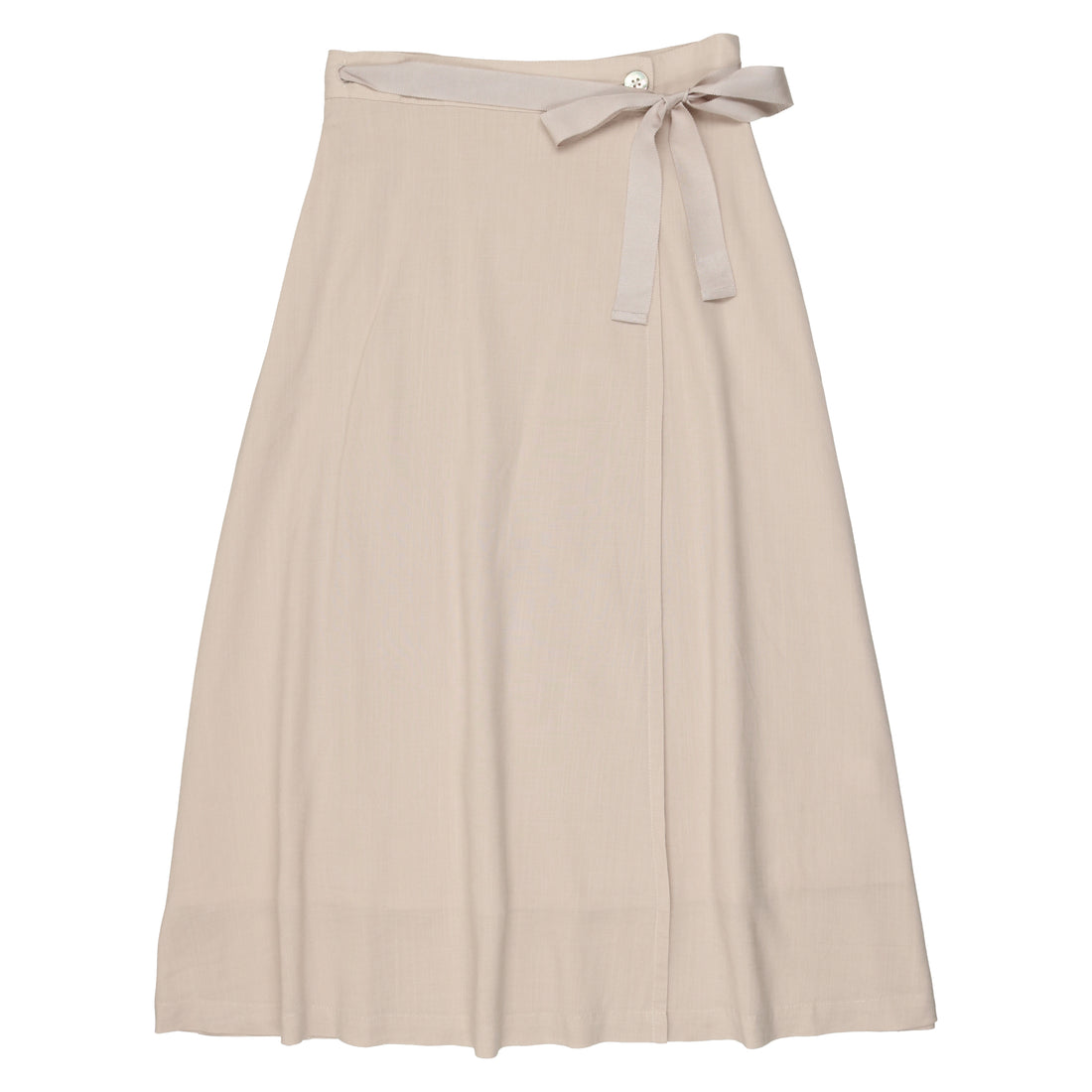 Coco Blanc Sand Linen Wrap Skirt