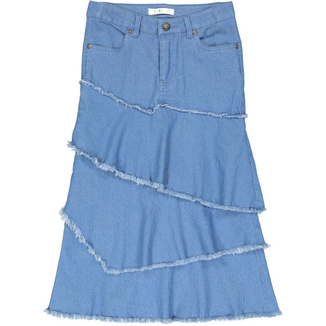 Coco Blanc Light Wash Denim Skirt