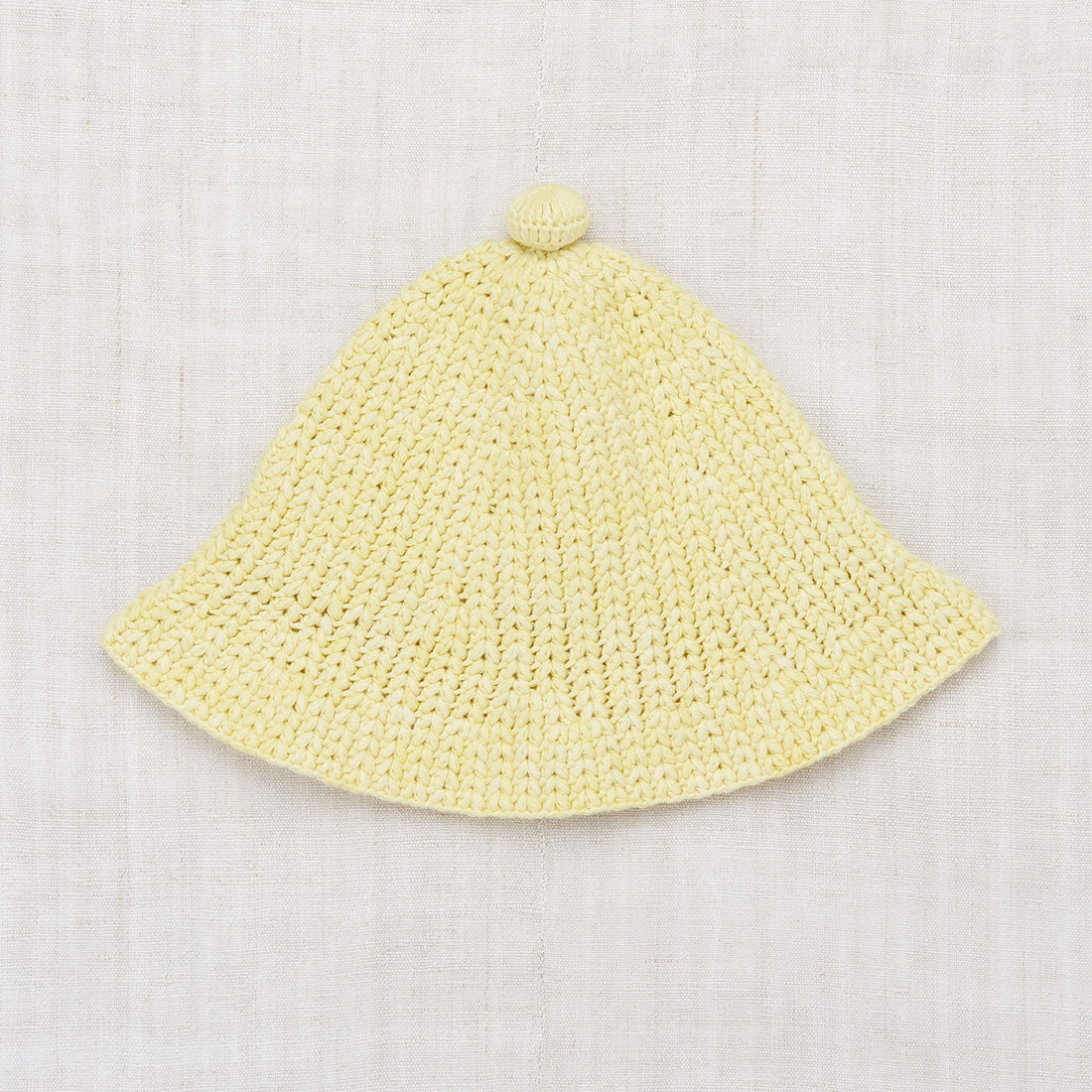 Misha and Puff Vintage Yellow Crochet Beach Hat