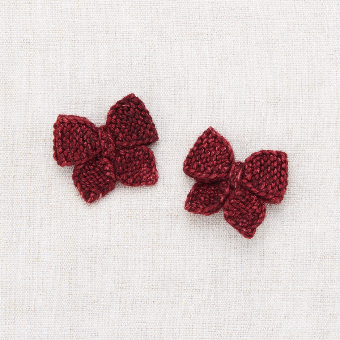 Misha and Puff Baby Puff Bow Set - Cranberry