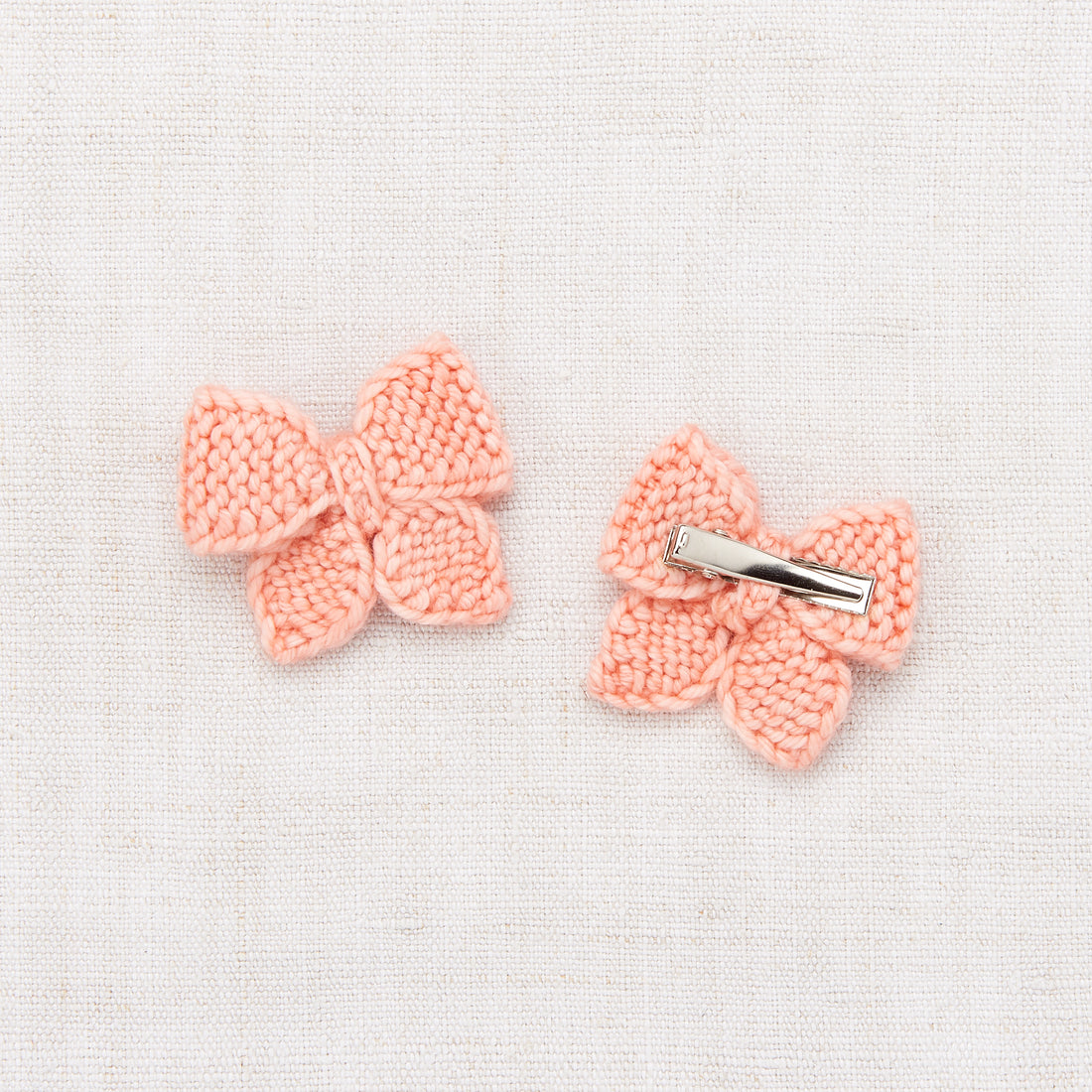 Misha and Puff Baby Puff Bow Set - Grapefruit