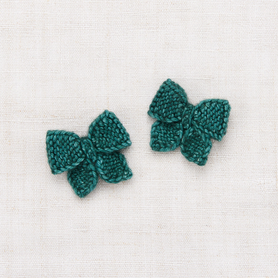 Misha and Puff Baby Puff Bow Set - Peacock