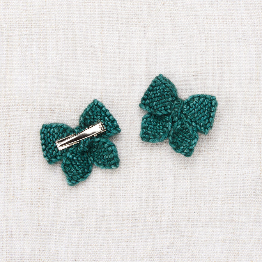 Misha and Puff Baby Puff Bow Set - Peacock