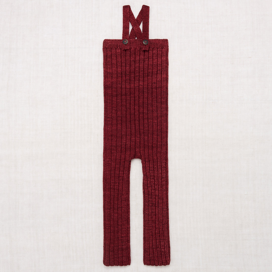 Misha & Puff Ribbed Longies 0-6 top in Laurel wool