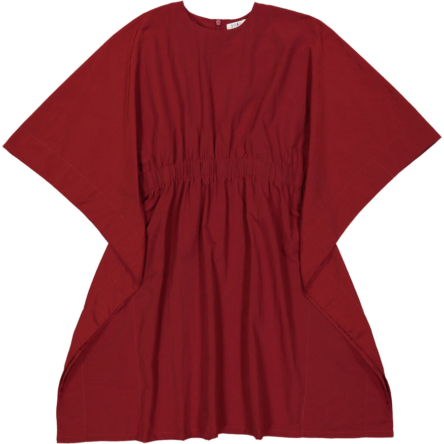 Coco Blanc Deep Red Boxy Dress