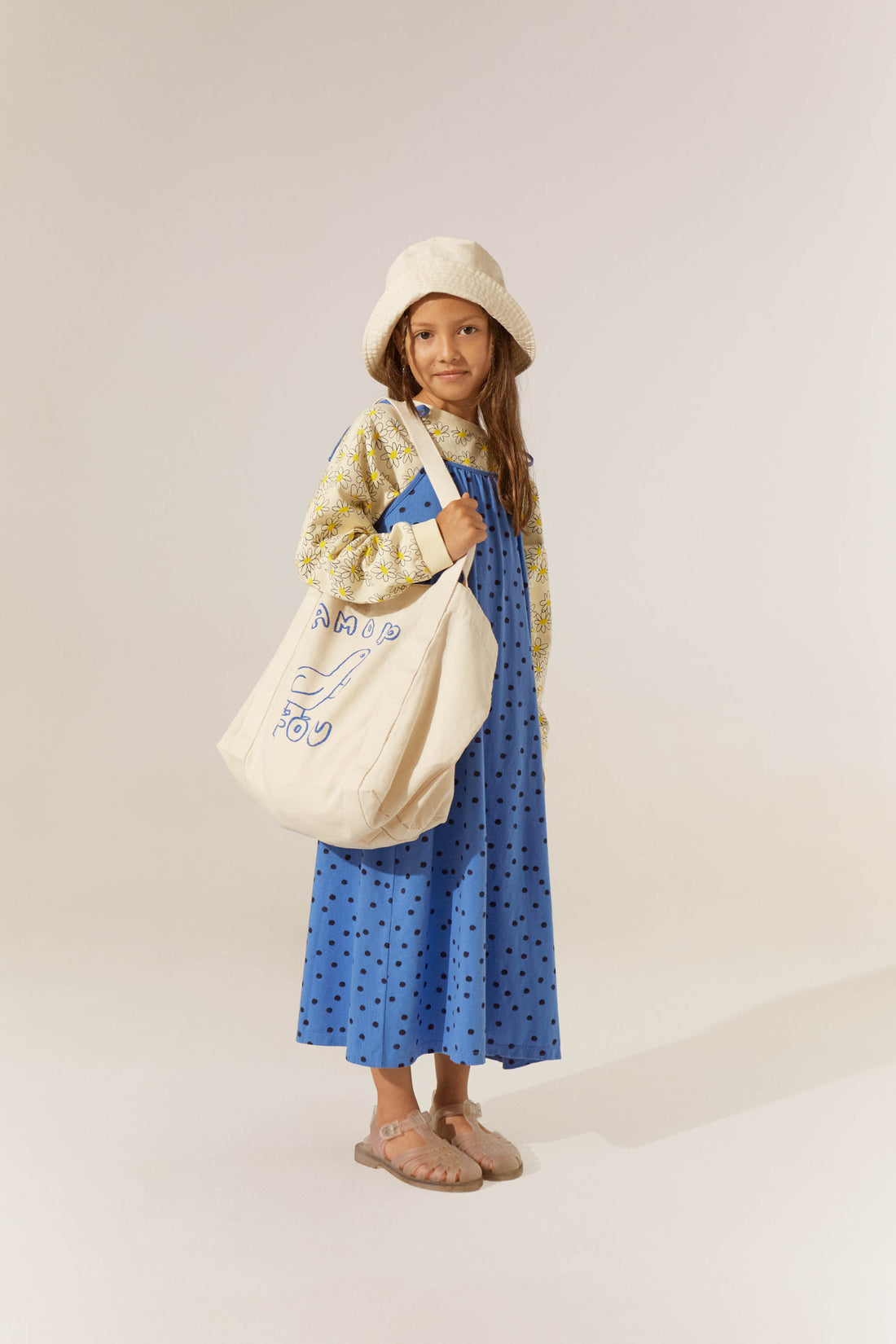 The Campamento Blue Dots Dress