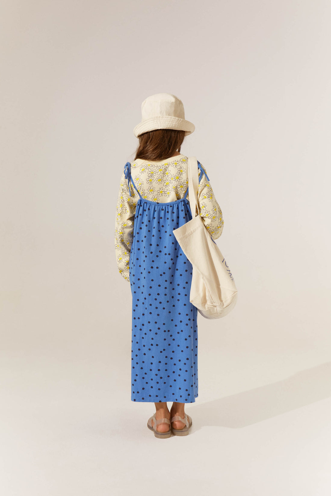 The Campamento Blue Dots Dress