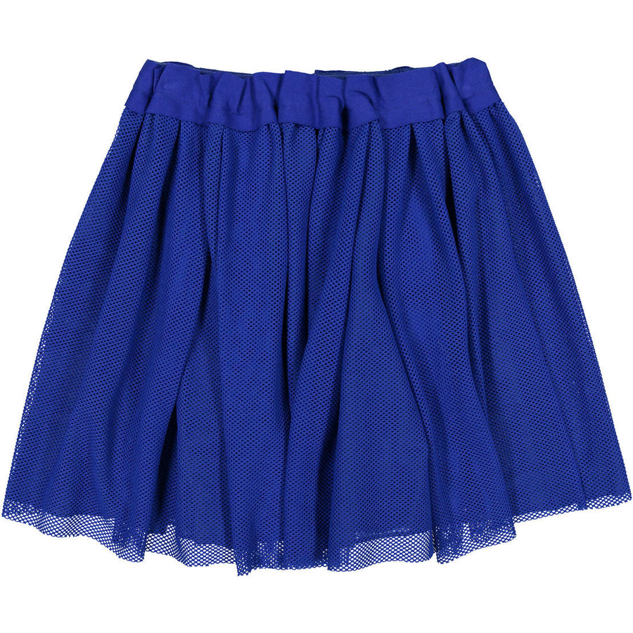 Tia Cibani skirts Tia Cibani Azul Mesh Overlay Twirl Skirt