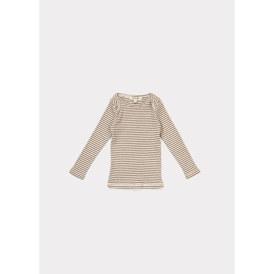 Caramel Sand Stripe Vida Tee