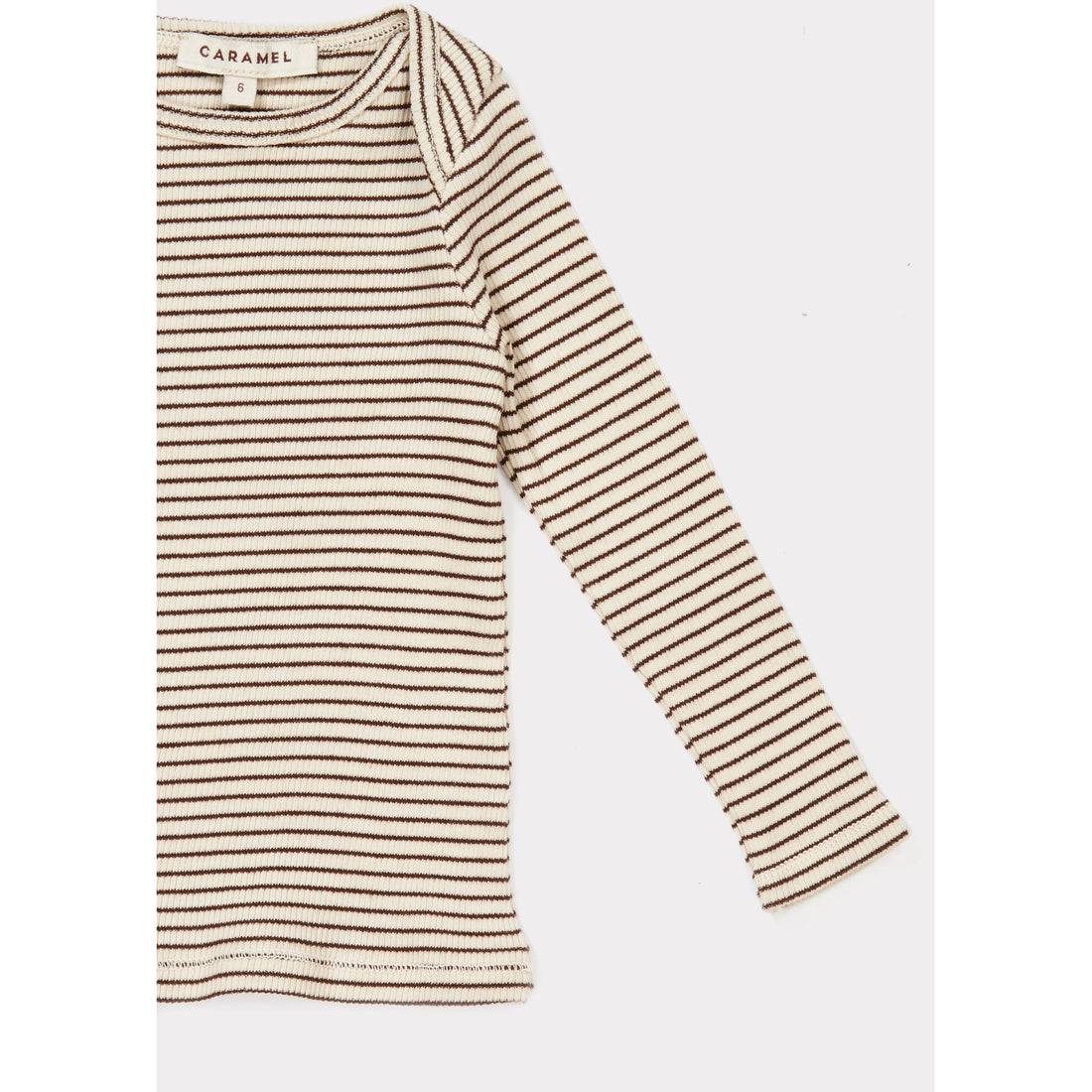 Caramel Sand Stripe Vida Tee